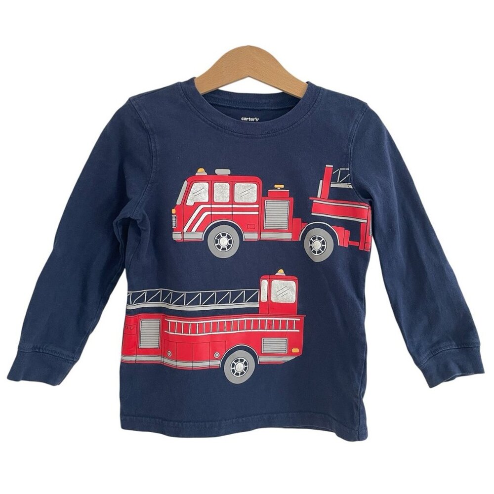 Carter's Firetrucks Long Sleeve Tee